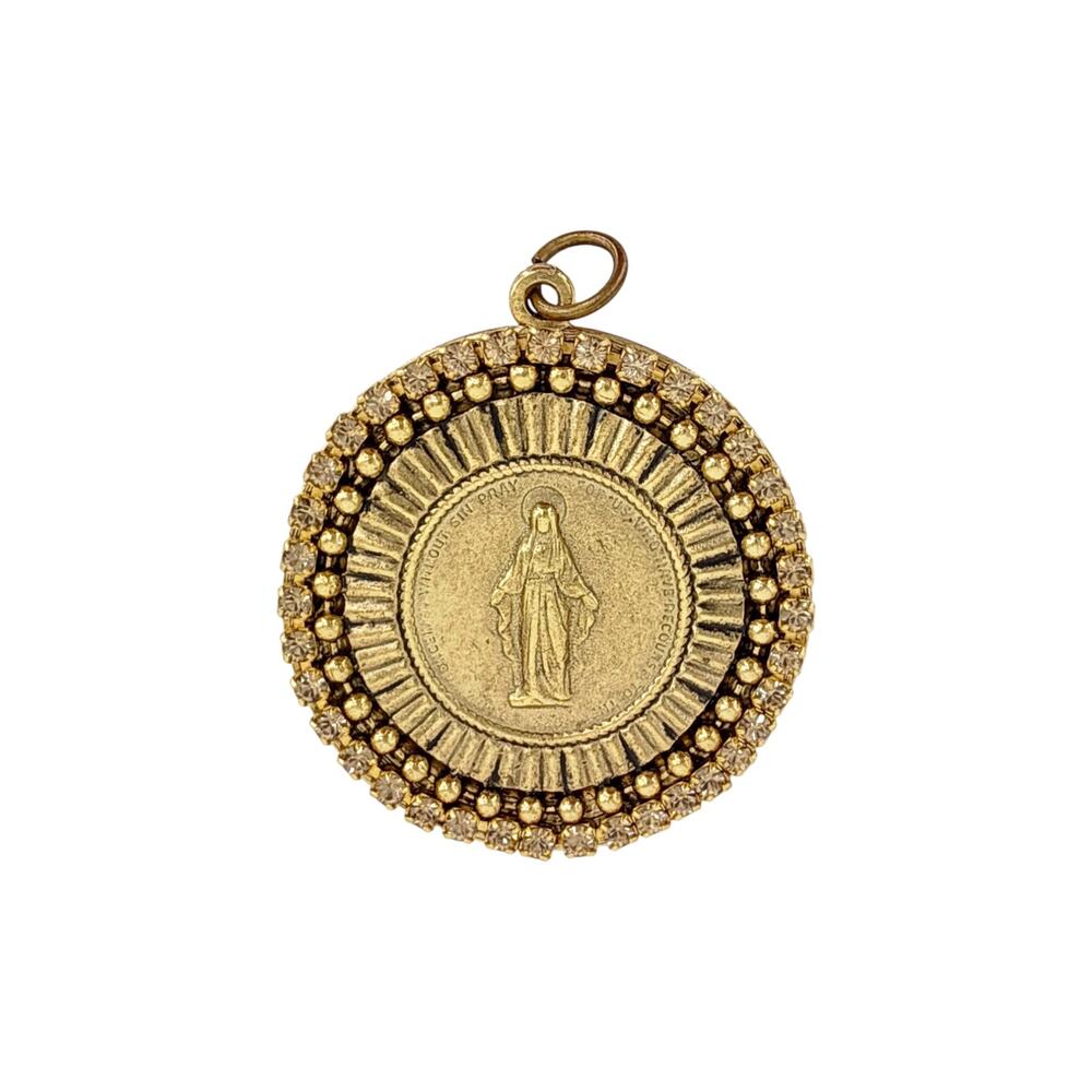 VIRGINS SAINTS & ANGELS VSA Disco Virgin Charm in Gold